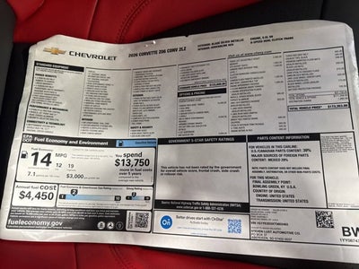 2026 Chevrolet Corvette Z06 2LZ